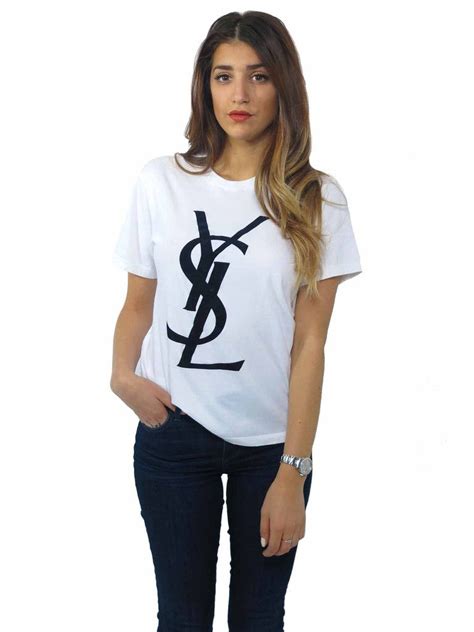 yves saint laurent logo tee|Saint Laurent Official Online Store .